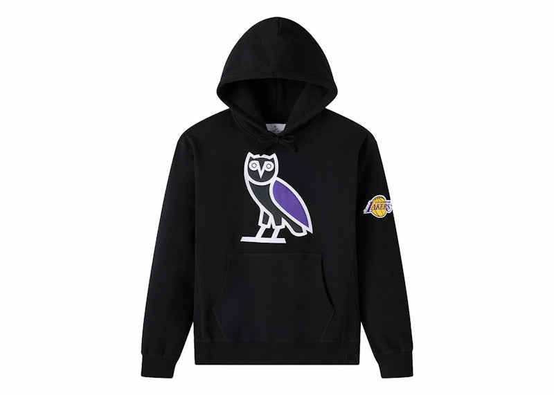 OVO x NBA Los Angeles Lakers OG Owl Hoodie Black