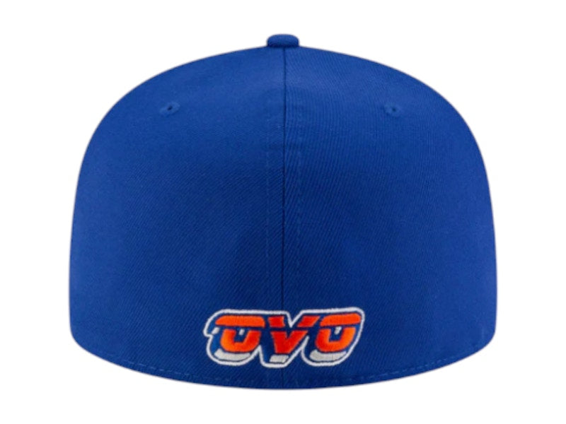 OVO x NBA New York Knicks 59Fifty Fitted Hat Blue/Orange