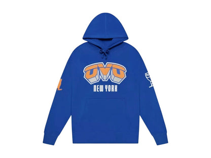 OVO x NBA New York Knicks Hoodie Blue