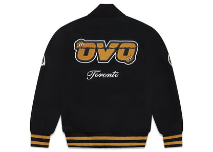 OVO x NBA Raptors Varsity Jacket Black