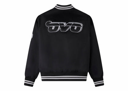 OVO x NBA San Antonio Spurs Satin Varsity Jacket Black