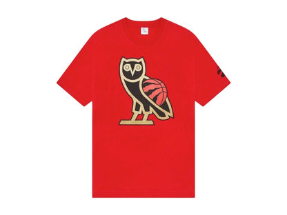 OVO x NBA Toronto Raptors OG Owl T-shirt Red