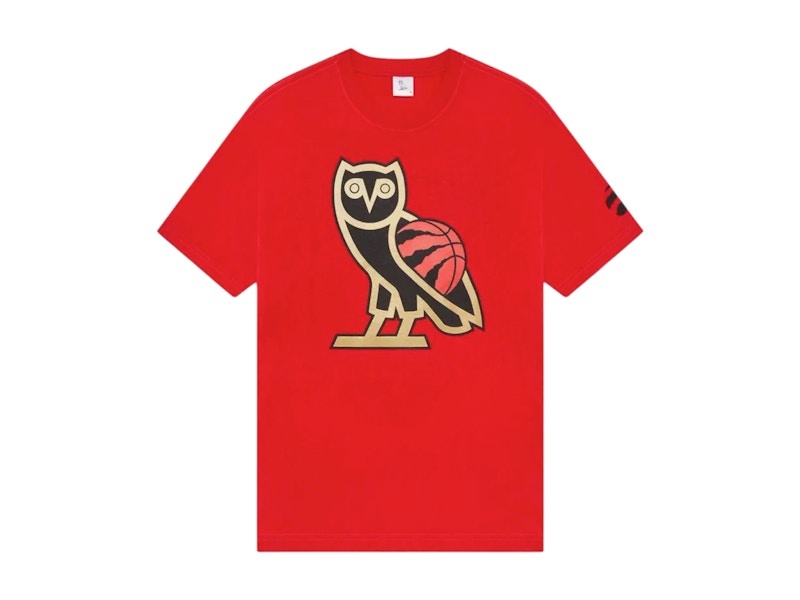 OVO x NBA Toronto Raptors OG Owl T-shirt Red