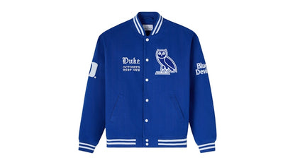 OVO x NCAA Duke Blue Devils Varsity Jacket Blue