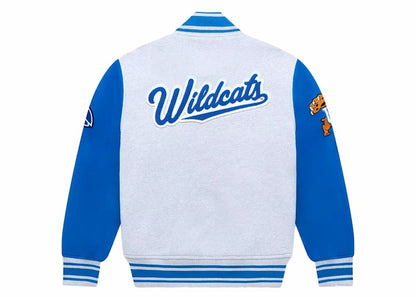 OVO x NCAA Kentucky Wildcats Fleece Varsity Jacket Heather Grey