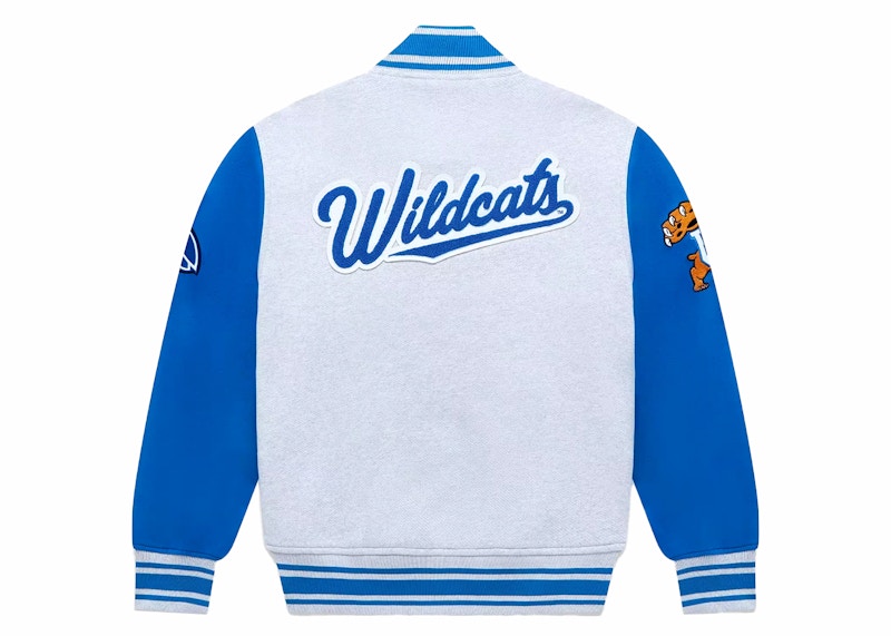OVO x NCAA Kentucky Wildcats Fleece Varsity Jacket Heather Grey