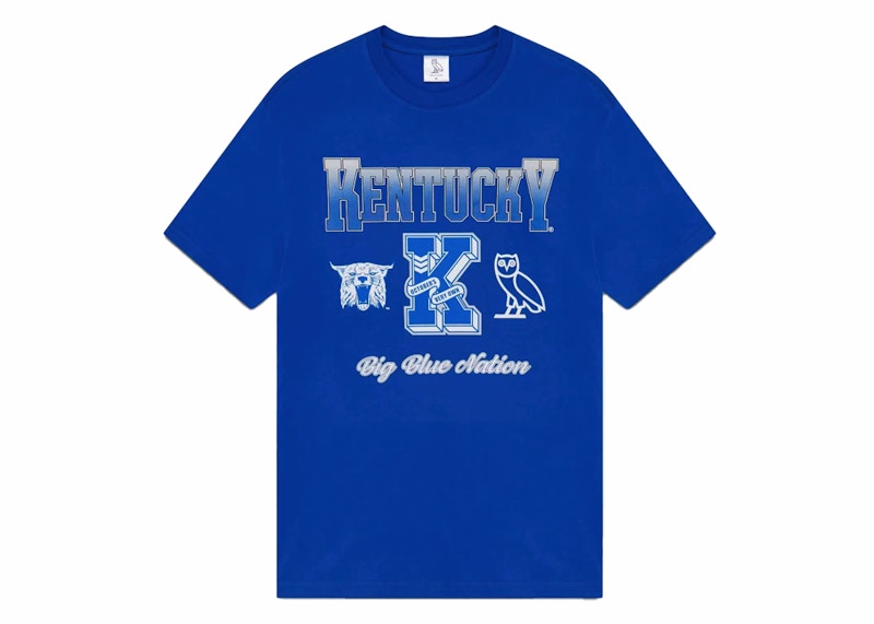 OVO x NCAA Kentucky Wildcats T-Shirt Blue