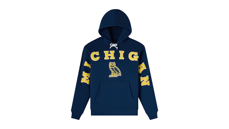 OVO x NCAA Michigan Wolverines Hoodie Navy