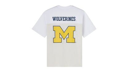 OVO x NCAA Michigan Wolverines Paneled T-shirt Ash Heather Grey