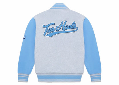 OVO x NCAA North Carolina Tar Heels Fleece Varsity Jacket Heather Grey