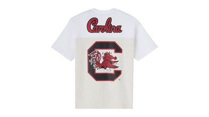 OVO x NCAA South Carolina Gamecocks Paneled T-shirt Ash Heather Grey