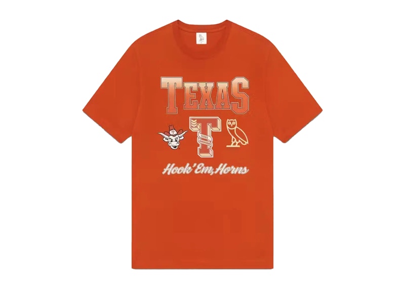 OVO x NCAA Texas Longhorns T-shirt Orange