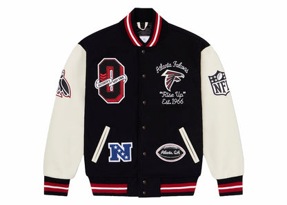 OVO x NFL Atlanta Falcons Varsity Jacket Black