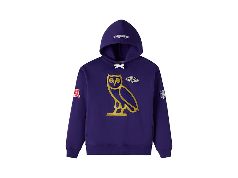 OVO x NFL Baltimore Ravens Icon Team Hoodie Purple