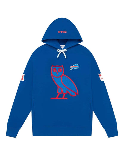 OVO x NFL Buffalo Bills OG Owl Hoodie Blue