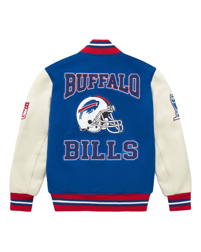 OVO x NFL Buffalo Bills Varsity Jacket Blue