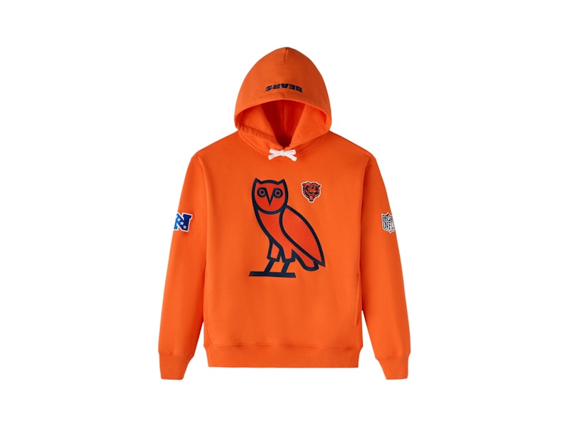 OVO x NFL Chicago Bears OG Owl Hoodie Orange