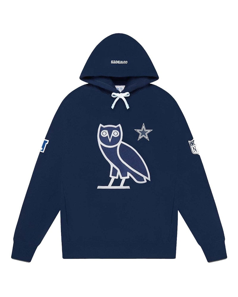 OVO x NFL Dallas Cowboys OG Owl Hoodie Navy