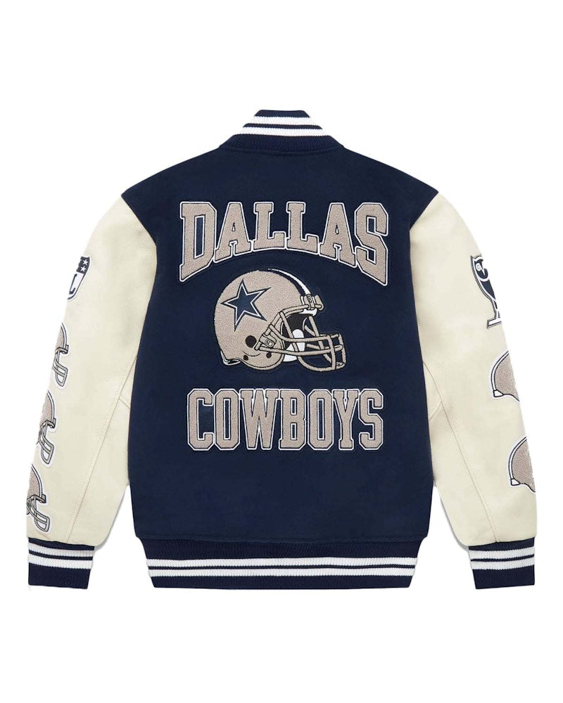OVO x NFL Dallas Cowboys Varsity Jacket Navy