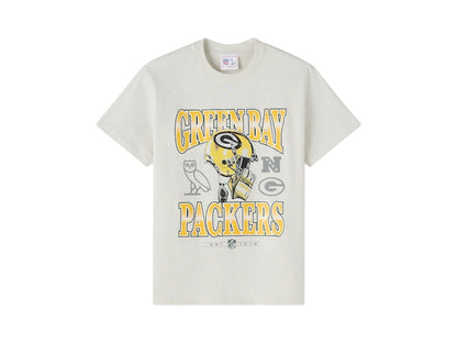 OVO x NFL Green Bay Packers Graphic Team T-Shirt Ash Heather Grey
