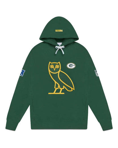 OVO x NFL Green Bay Packers OG Owl Hoodie Green