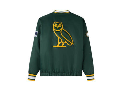 OVO x NFL Green Bay Packers Starter Trainer Pullover Jacket Green