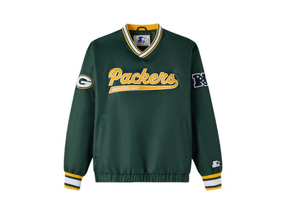 OVO x NFL Green Bay Packers Starter Trainer Pullover Jacket Green