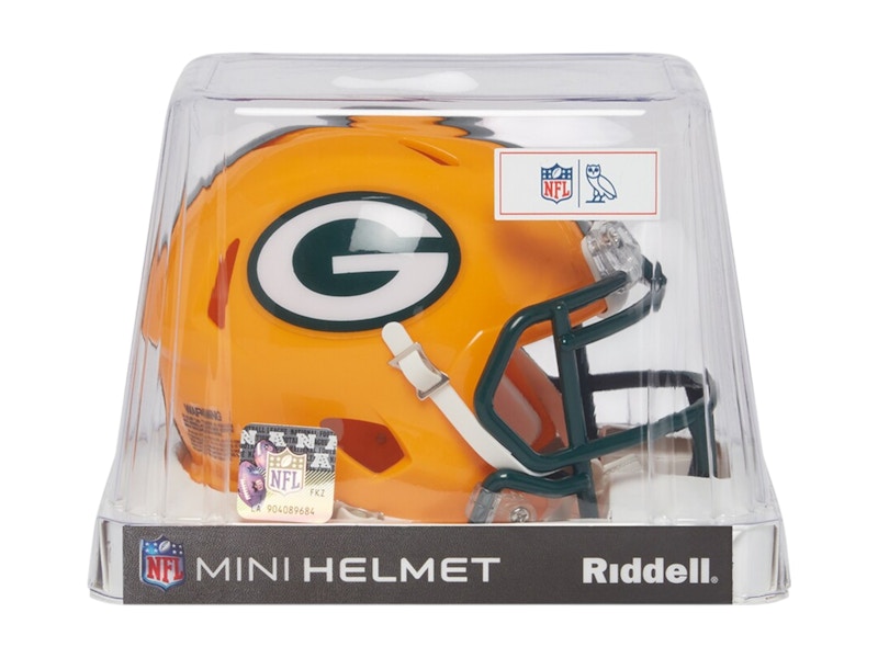 OVO x NFL Green Pay Packers Riddell Mini Helmet Yellow