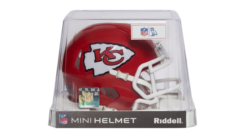 OVO x NFL Kansas City Chiefs Riddell Mini Helmet Red