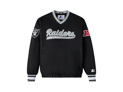 OVO x NFL Las Vegas Raiders Starter Trainer Pullover Jacket Black