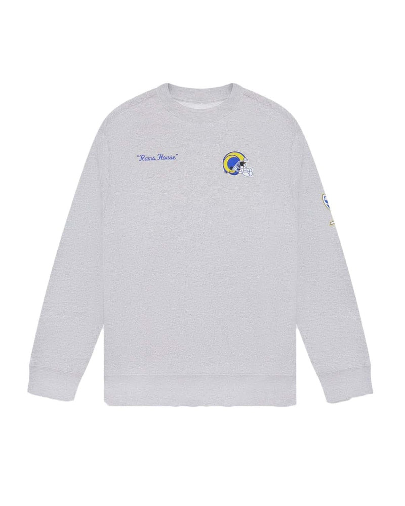 OVO x NFL Los Angeles Rams Crewneck Heather Grey