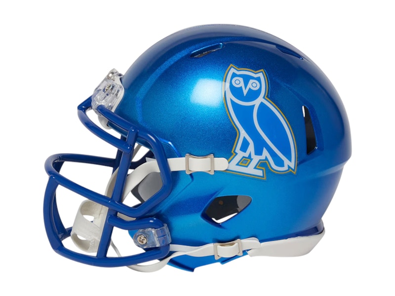 OVO x NFL Los Angeles Rams Riddell Mini Helmet Blue