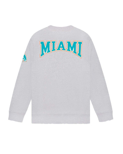OVO x NFL Miami Dolphins Crewneck Heather Grey