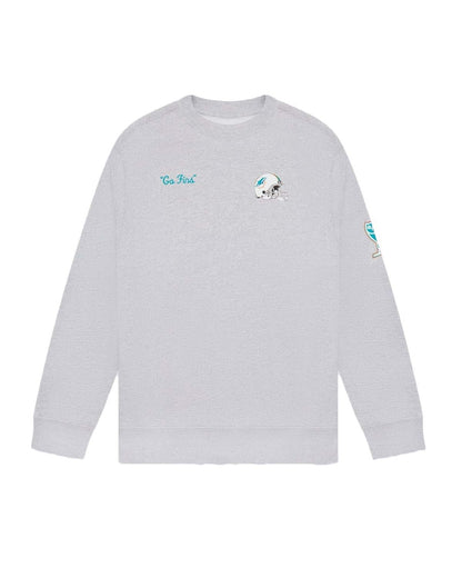 OVO x NFL Miami Dolphins Crewneck Heather Grey