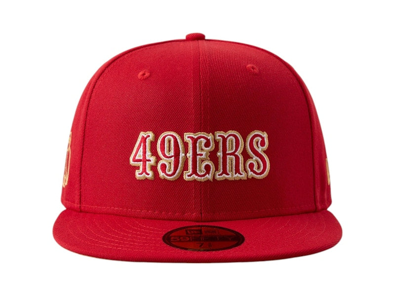 OVO x NFL New Era San Francisco 59Fifty Cap Red