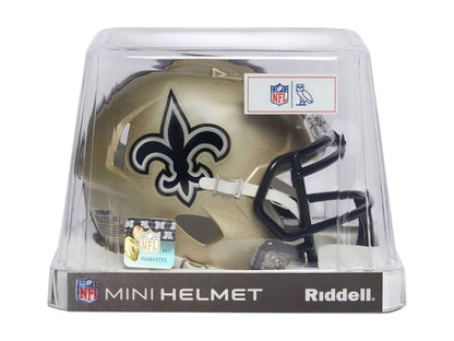 OVO x NFL New Orleans Saints Riddell Mini Helmet Gold
