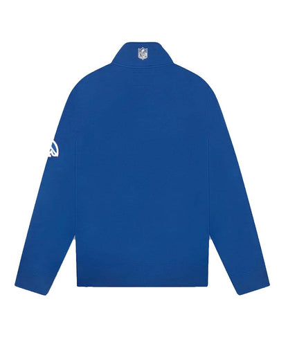 OVO x NFL New York Giants 1/4 Zip Mock Neck Blue