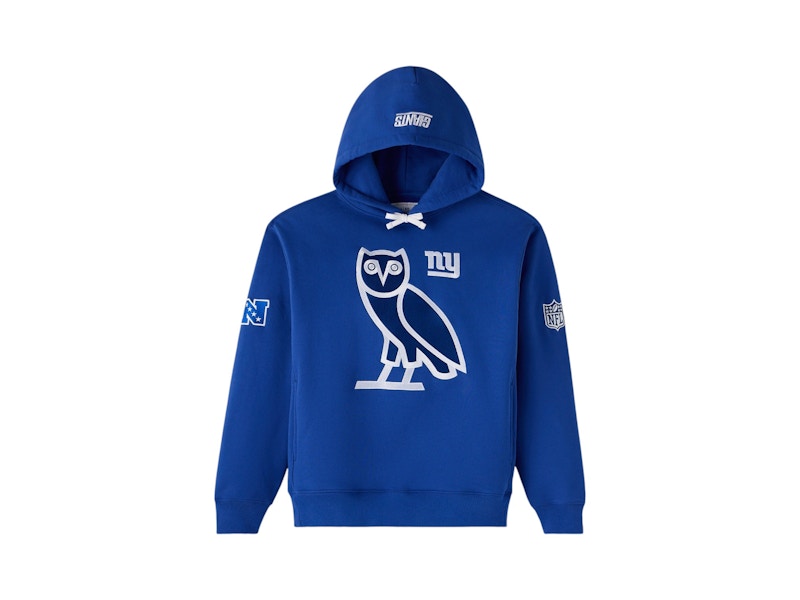 OVO x NFL New York Giants Icon Team Hoodie Blue