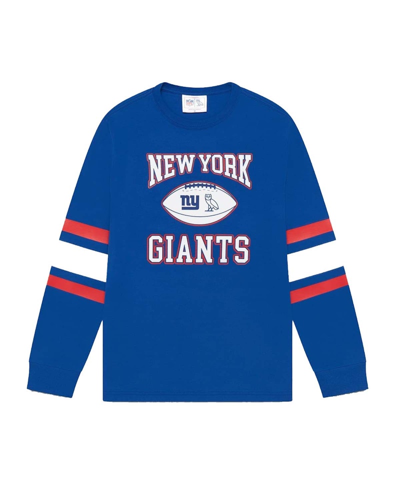 OVO x NFL New York Giants Longsleeve T-Shirt Blue