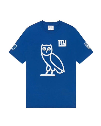 OVO x NFL New York Giants OG Owl T-Shirt Blue