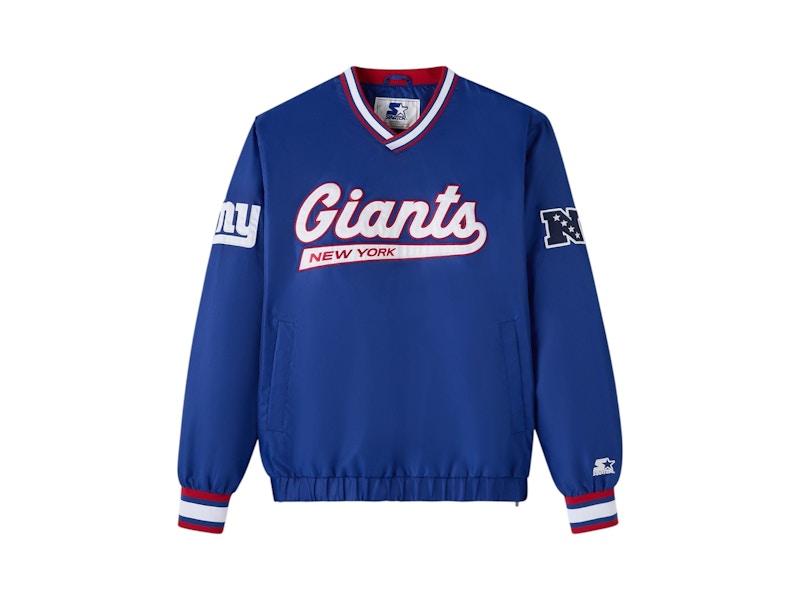 OVO x NFL New York Giants Starter Trainer Pullover Jacket Blue