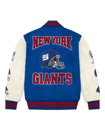 OVO x NFL New York Giants Varsity Jacket Blue