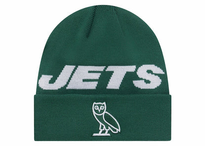 OVO x NFL New York Jets New Era Beanie Green