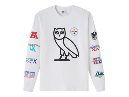 OVO x NFL Pittsburgh Steelers L/S T-shirt White