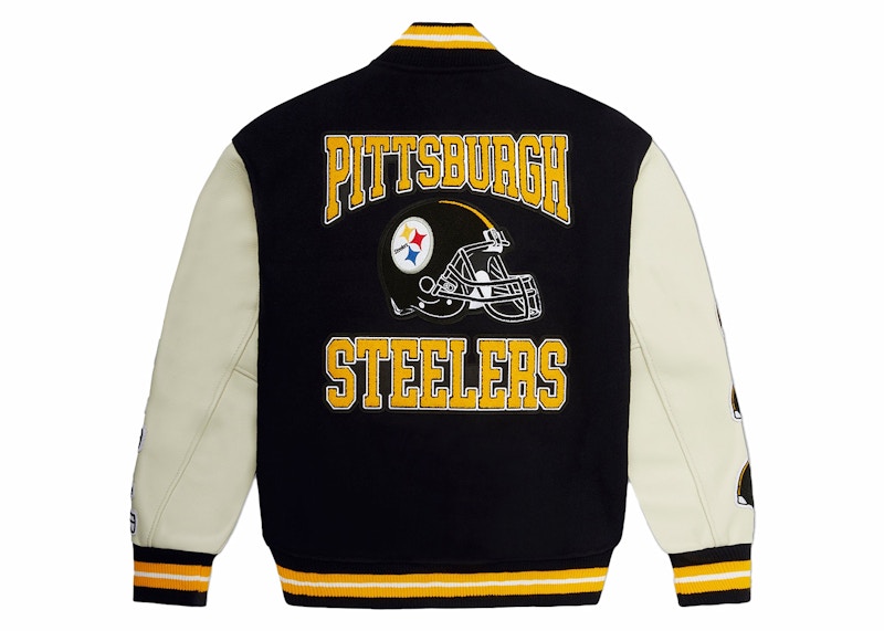 OVO x NFL Pittsburgh Steelers Varsity Jacket Black