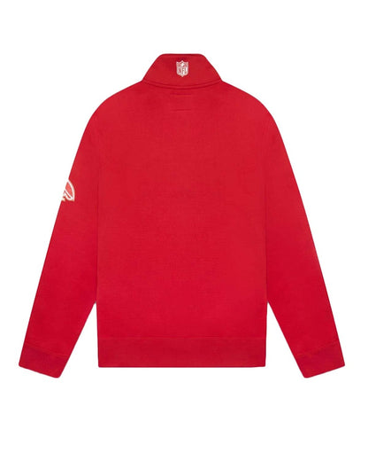 OVO x NFL San Francisco 49ers 1/4 Zip Mock Neck Red