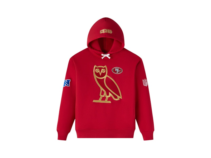 OVO x NFL San Francisco 49Ers Icon Team Hoodie Red