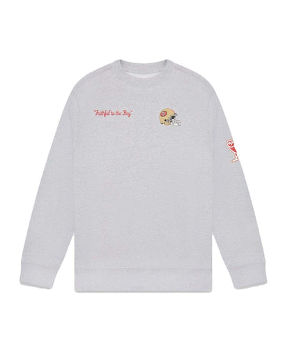 OVO x NFL San Francisco 49ers Crewneck Heather Grey