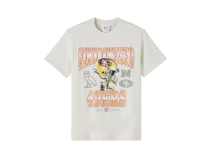 OVO x NFL San Francisco 49ers Graphic Team T-Shirt Ash Heather Grey