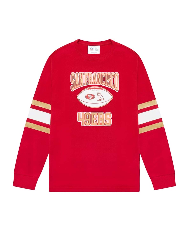 OVO x NFL San Francisco 49ers Longsleeve T-Shirt Red